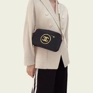 Chanel cosmetic makeup bag